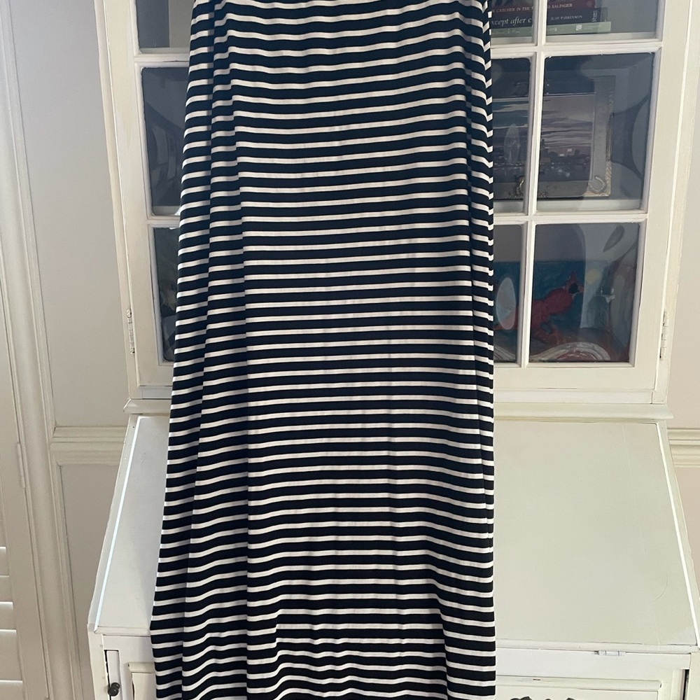 J Crew striped maxi skirt